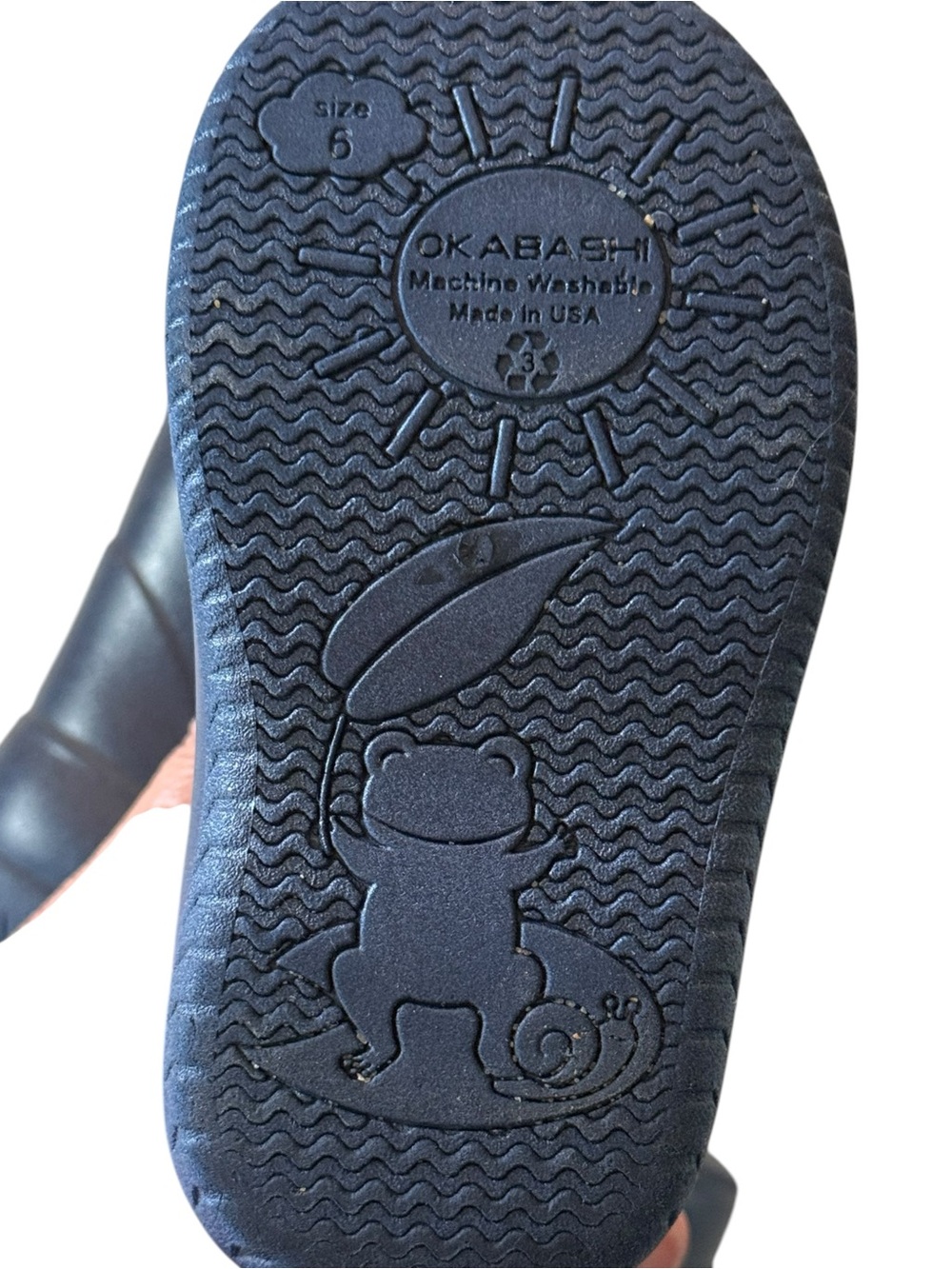 OKABASHI Toddler Kendall Rain Boots Blue Size 6 - Picture 7 of 7